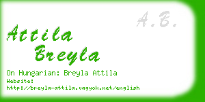 attila breyla business card